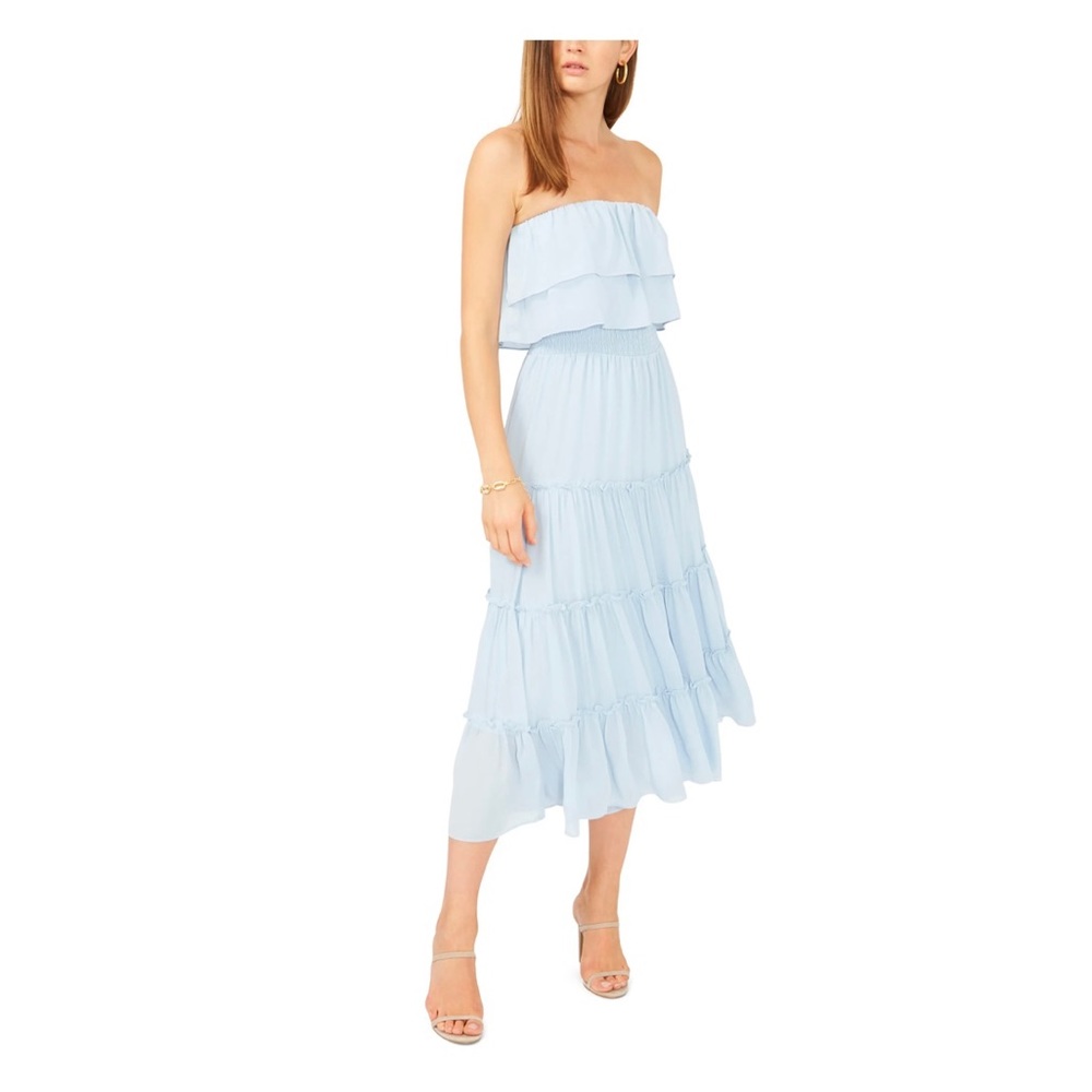 Nordstrom 1.State Strapless Midi dress (size S). Beautiful and elegant!